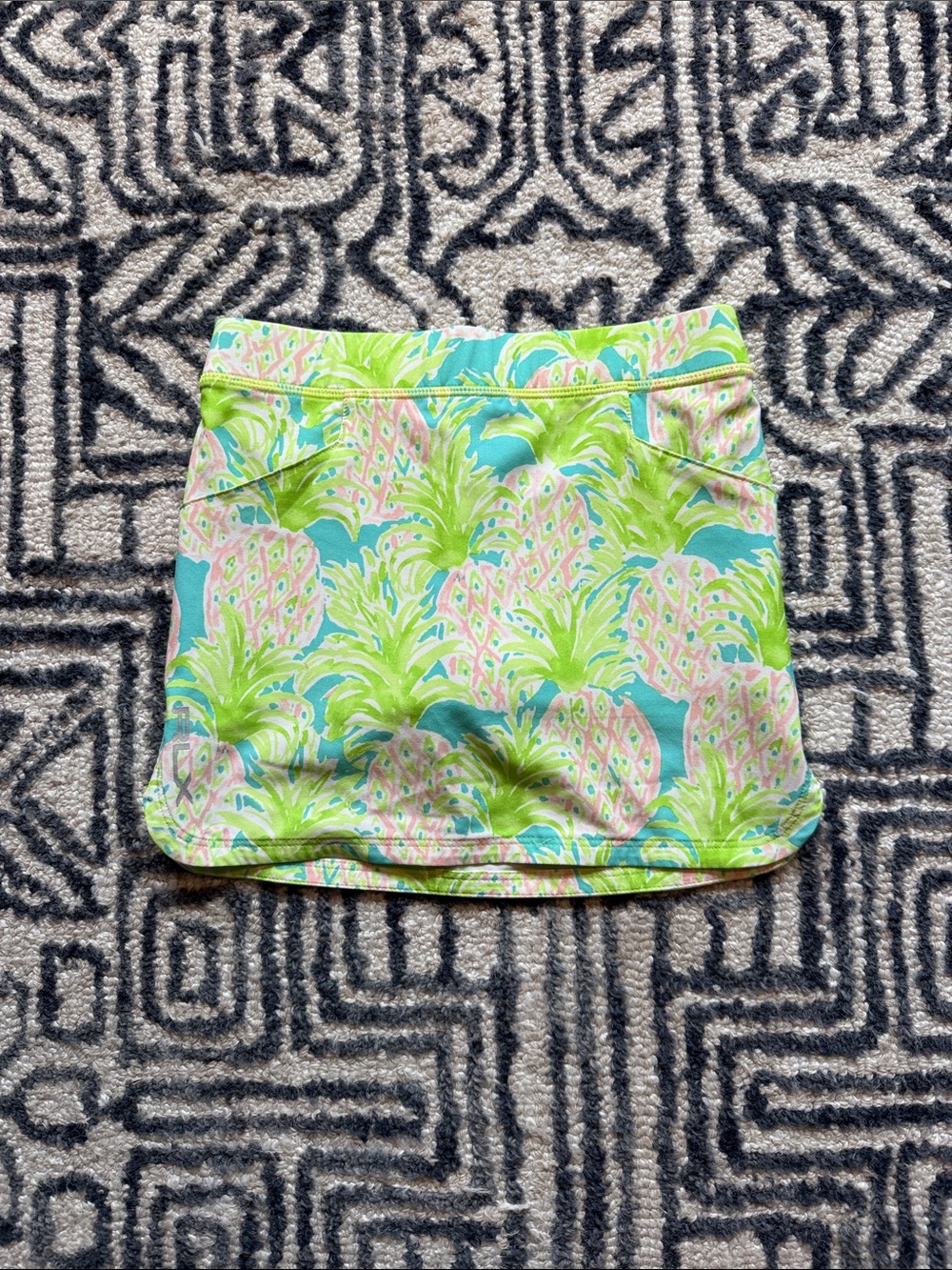 RLX Ralph Lauren Pineapple Print Skort in Aqua, Lime & Pink
